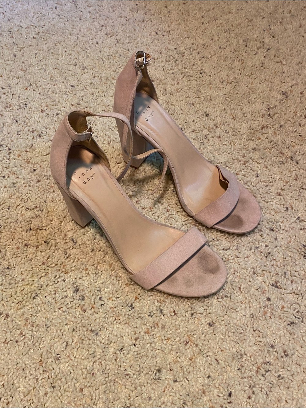 Nude Blush Ankle-Strap Heel